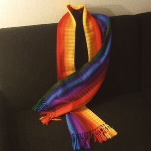 Vibrant Multicolor Striped Scarf